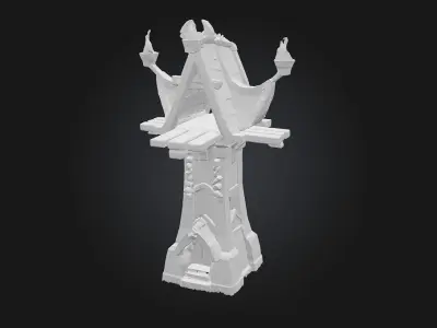 Watchtower Blaze  Beacon of Fire Sentinel of the Skies 3D model