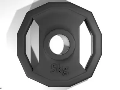 Exercise Equipment Weight Plate 3D model