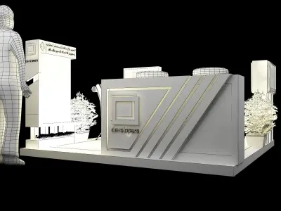 Booth Exhibition Stand a249a 3D model
