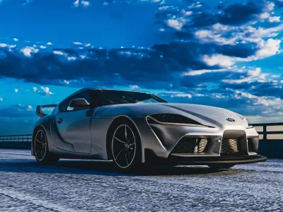 Supra MKV rigged model - GAME-READY Low-poly 3D model