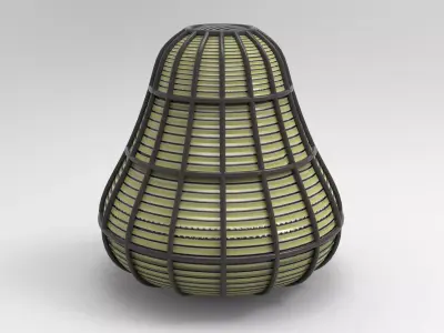 Hew Garden Lamp Low-poly 3D model