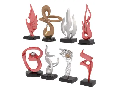 Abstract sculpture 3D model shop