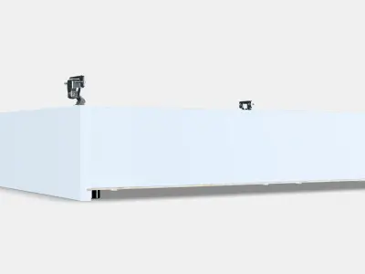 ENHET Wall cb w 2 shelves 3 Low-poly 3D model