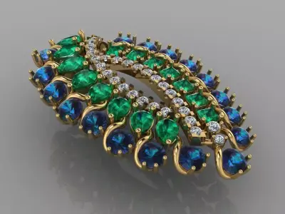 FASHION PENDENT UNIQUE 3D model