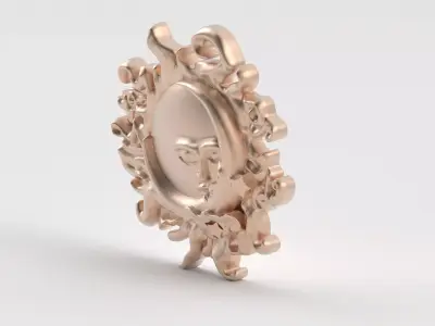 MOON AND SUN PENDANT - DIJE SOL Y LUNA 3D print model