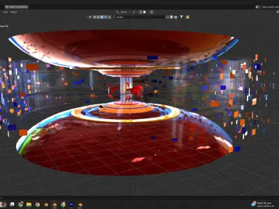 news studio setup  Low-poly 3D model