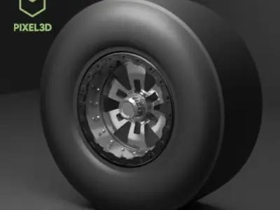 Drag wheel R3 3D print model