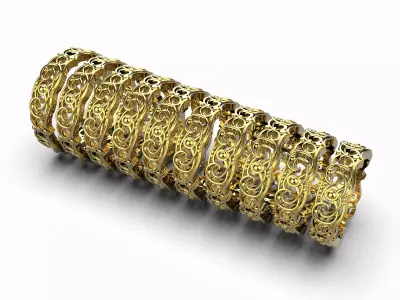 Ring with pattern  3D print model