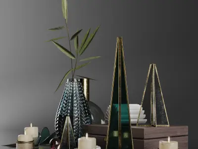 Decorative set Y1 3D model