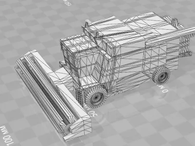 harvester grain 3D model