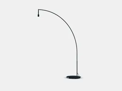 SKAFTET Floor lamp base arched Low-poly 3D model