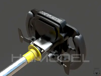 Indy Light Steer Wheel PBR Low-poly 3D model