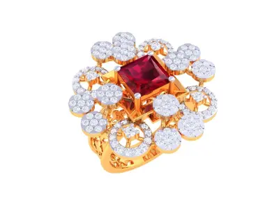 Diamond Ring  3D print model get