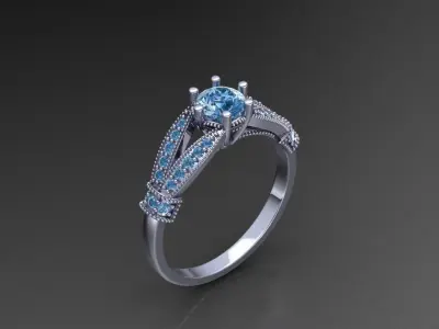 luxury rings 3D print model purchase