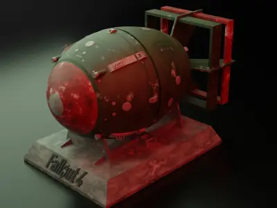 Fallout 4 NukeBomb Free 3D print model