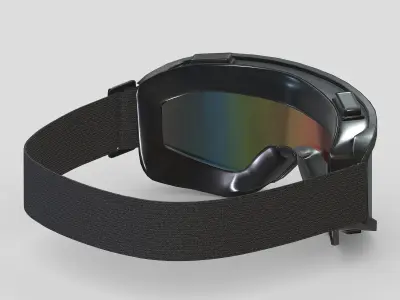 Goggle Glasses Low Poly PBR Realistic Low-poly 3D model