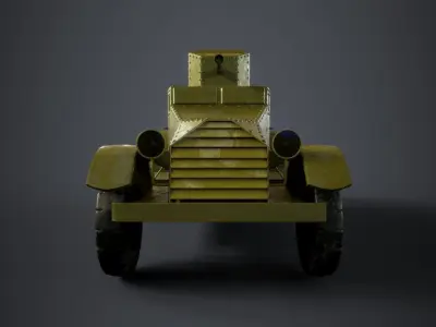 Military Vehicle White-Laffly AMD 80  3D model