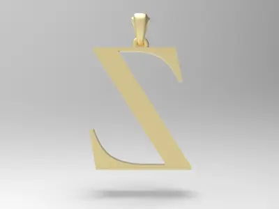 Alphabet Latin Z 3D print model