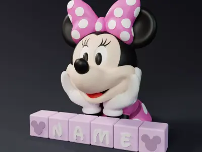Minnies Letter Blocks 3D print model