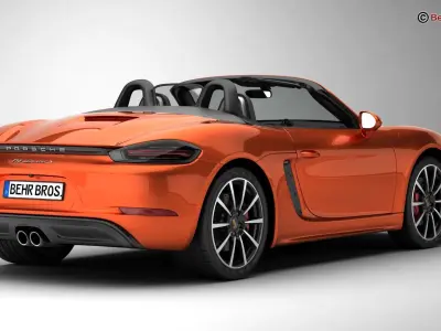 Porsche 718 Boxster S 2017 3D model