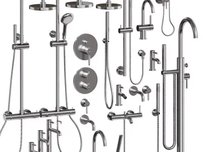  Set Faucets Omnires Y 3D model