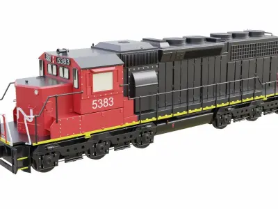 Model Train Collection cnl car 3D model