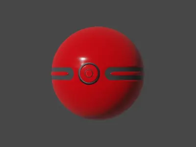 Pokeballs pokemon ball Free 3D model