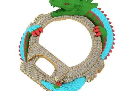 Dragon G-Shock  case 3D print model 3D print model 3D print model