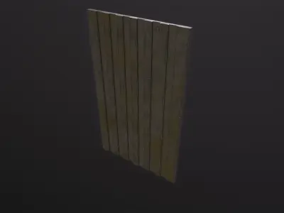 Metal Plate 3D Model Low-poly 3D model