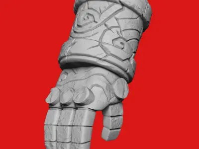 Hellboy arm Right hand of Doom 3D print model