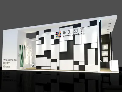 Booth - Area - 12X6-3DMAX2009-011 3D model