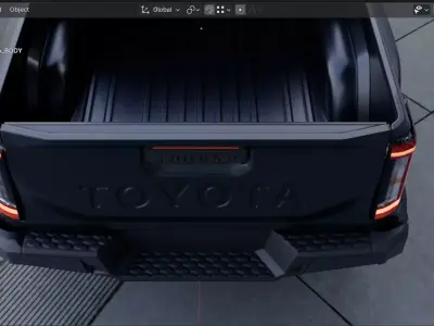 Toyota Hilux 2026 BEV 3D model