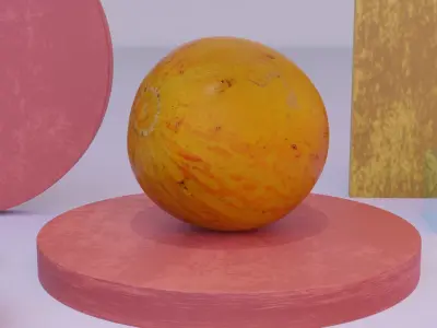 Melon 01 Low-poly 3D model