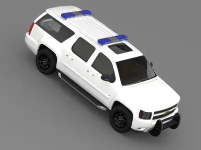 Chevrolet Suburban Z71 Police 2012 3D model