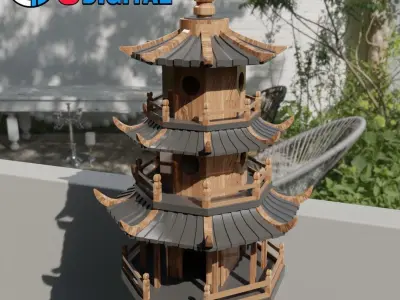 BIRD HOUSE 3D print model