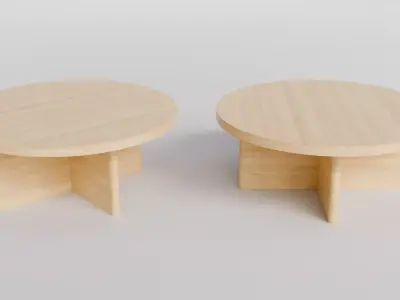 Coffee Table 04 Low-poly 3D model