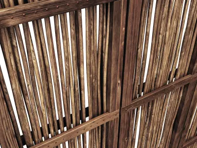 Screen branch crooked decor n3 3D model