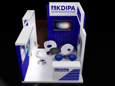 Booth Exhibition Stand a323 3D model