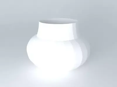 object white constrution Free 3D model