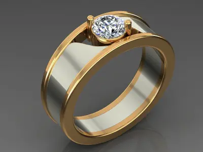 Band Ring 3D print model