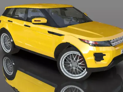 Land Rover Range Rover Evoque 3D model  Low-poly 3D model