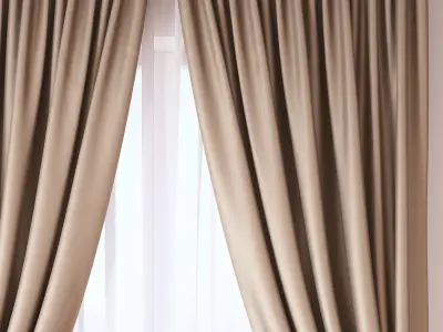 Set 46 Curtains 3D model