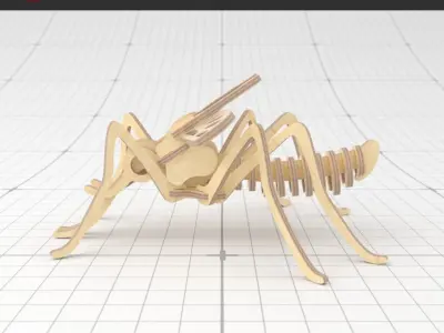 3D PUZZLE MOSQUITO SMALL 3D model