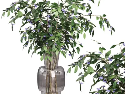 Decorative bouquet set 12 3D model