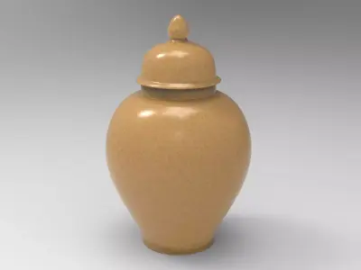 Cina Jar Low-poly 3D model