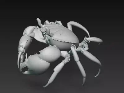 Luxury Mecha Crabs - Fashion Robotic Sea Sculpture Collection 3D Model Pack