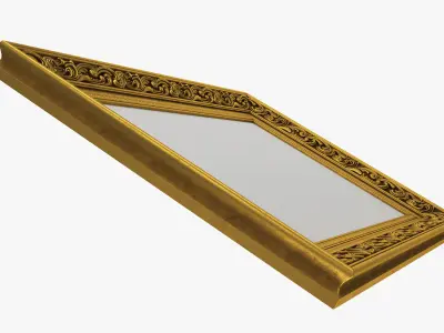 Frame picture gold v6 3D model