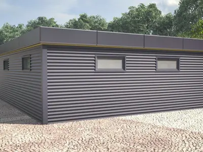 MOBILE CAR WASH 84m2 3D model