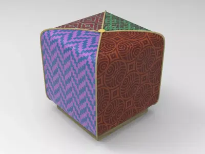 Kuyc Pouf Low-poly 3D model