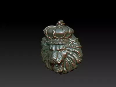 Lion King  Crown Low-poly 3D model